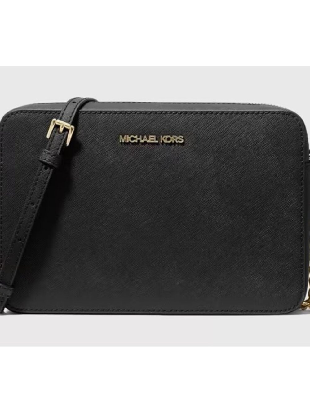 Michael Kors Black Crossbody Bag with Gold Hardware